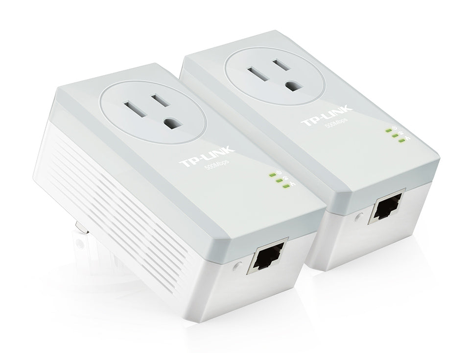 TP-Link TL-PA4010P KIT 600Mbps Passthrough Powerline Twin Pack