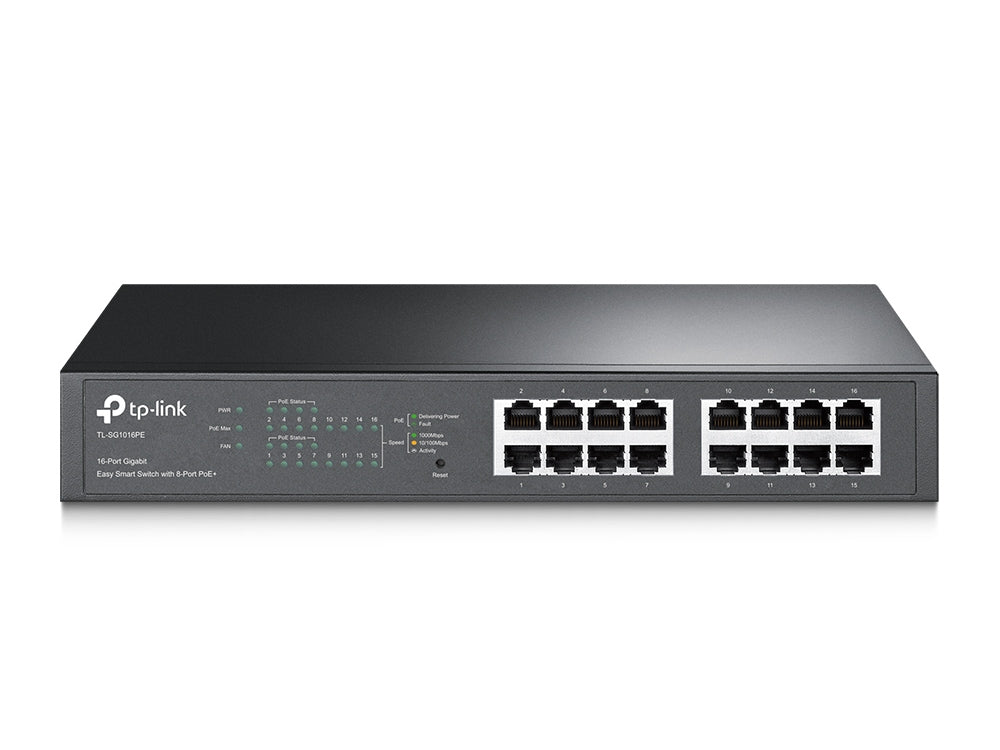 TP-Link TL-SG1016PE 16-Port Gigabit PoE+ Switch 150W