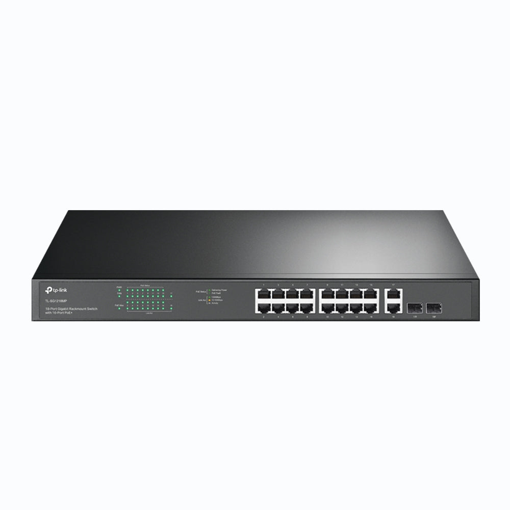 TP-Link TL-SG1218MP 18-Port Gigabit Rackmount PoE+ Switch 250W