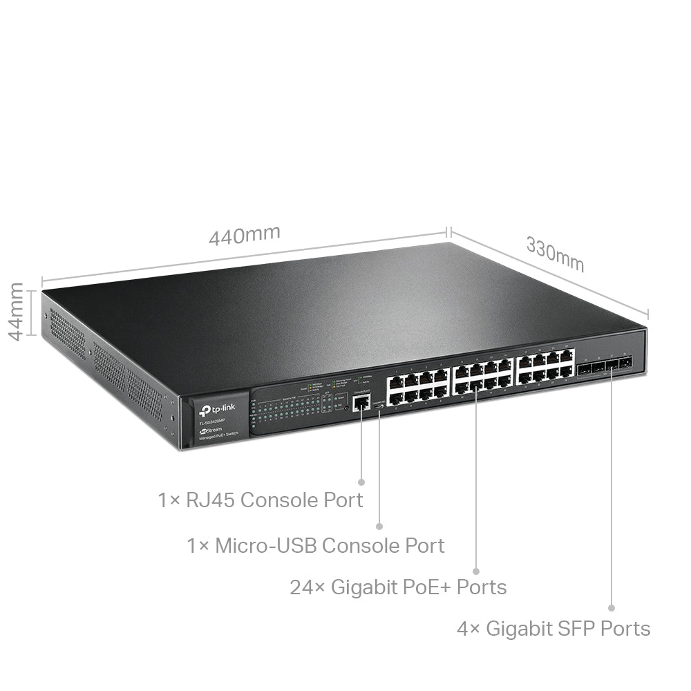 JetStream 28-Port Gigabit L2 Managed Switch with 24-Port PoE+ (Newer Version Available: SG3428MP ) 2