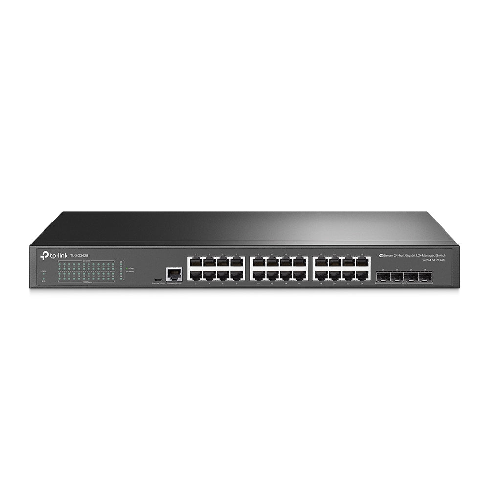 TP-Link TL-SG3428 24-Port Gigabit L2+ Managed Switch 4 SFP