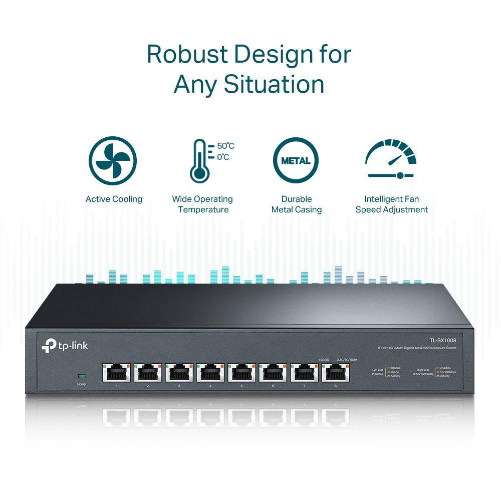 8-Port 10G Desktop/Rackmount Switch 7