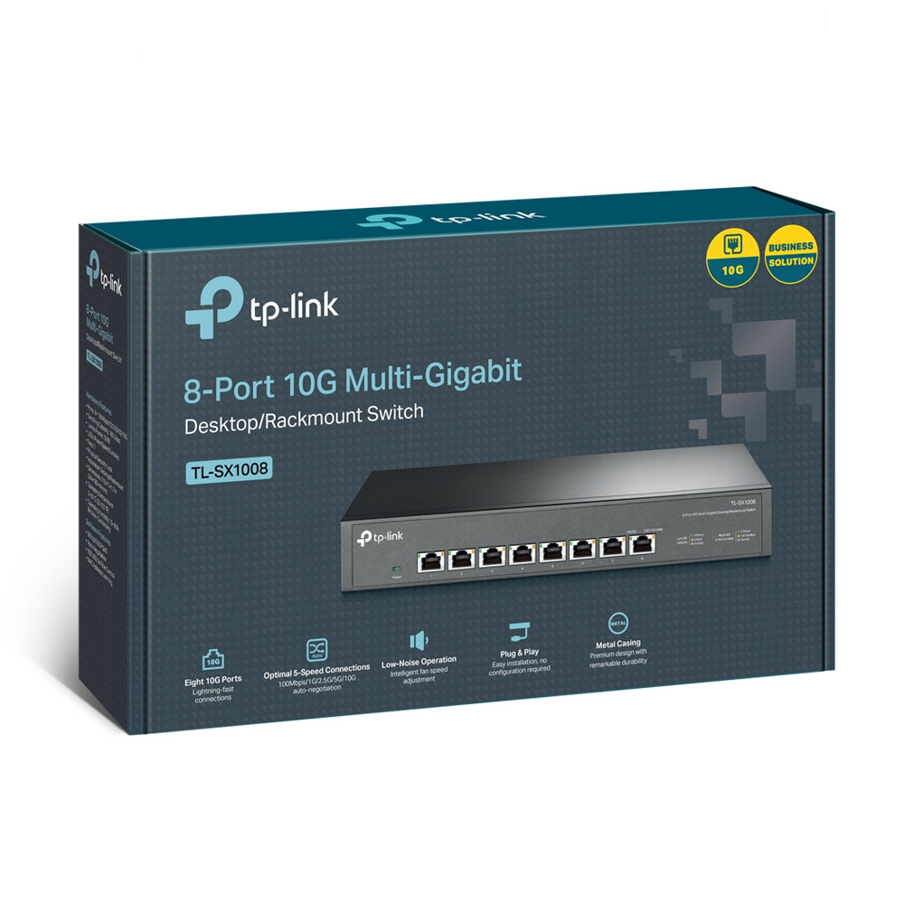 8-Port 10G Desktop/Rackmount Switch 8