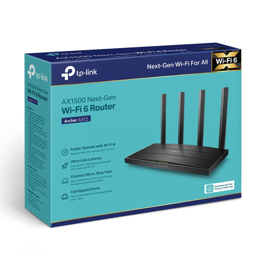 TP-Link Archer AX12 AX1500 Wi-Fi 6 Router - Tech Syndicate