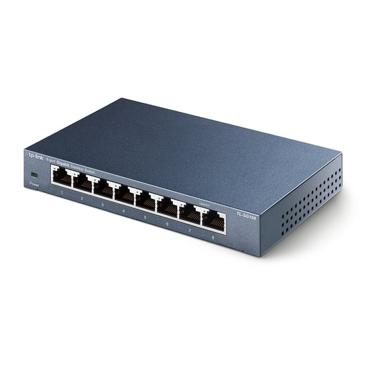 TP-Link TL-SG108 8-Port 10/100/1000Mbps Desktop Switch - Unmanaged - Tech Syndicate