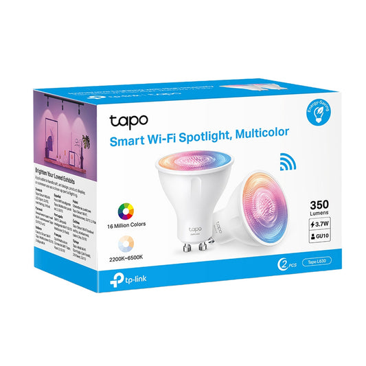 TP-Link Tapo L630 Smart Wi-Fi Spotlight GU10 2-Pack - Tech Syndicate