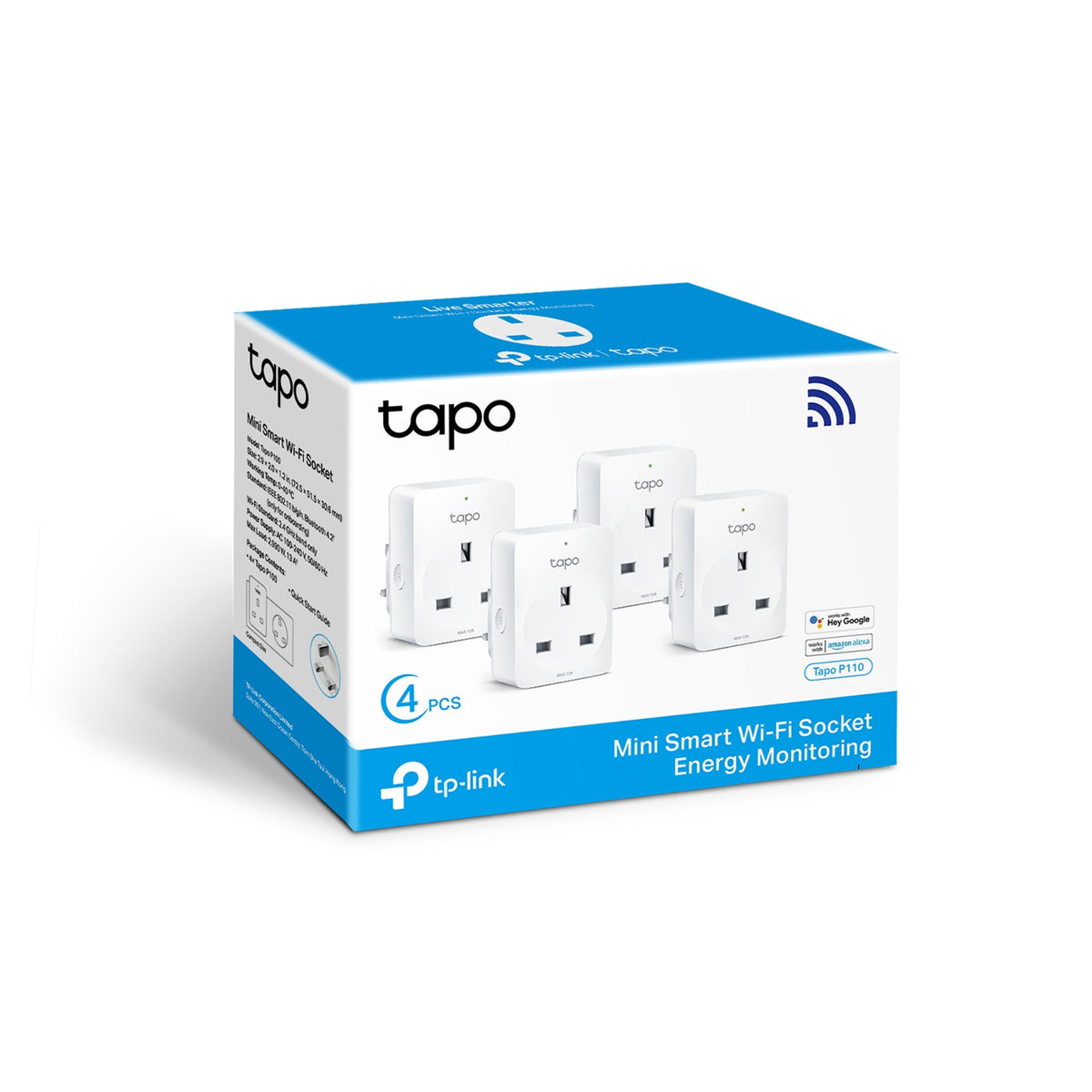 TP-Link Tapo P110 Mini Smart Wi-Fi Socket 4-Pack Energy Monitor - Tech Syndicate