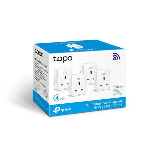 TP-Link Tapo P110 Mini Smart Wi-Fi Socket 4-Pack Energy Monitor - Tech Syndicate