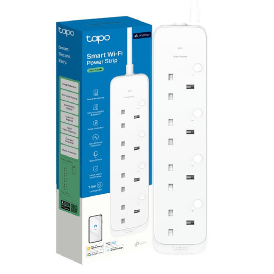 TP-Link Tapo P304M Smart Wi-Fi Power Strip - 4 Outlets, Matter - Tech Syndicate