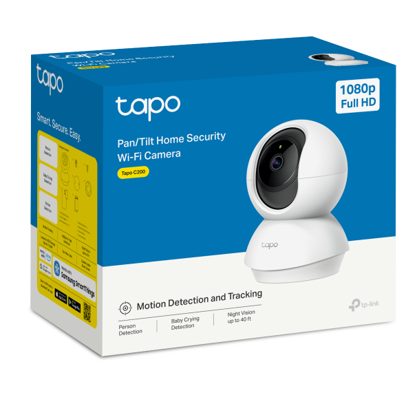 TP-Link Tapo C200 Pan/Tilt 1080p Home Security Wi-Fi Camera