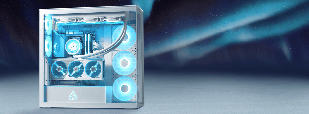 ARCTIC Xtender VG Mirror Black E-ATX Full Tower PC Case