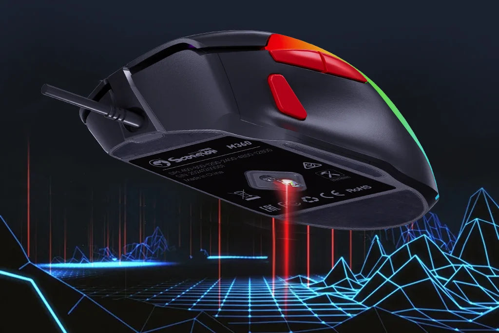 Marvo Scorpion M360 Tepo 70 RGB Gaming Mouse - 12800 DPI