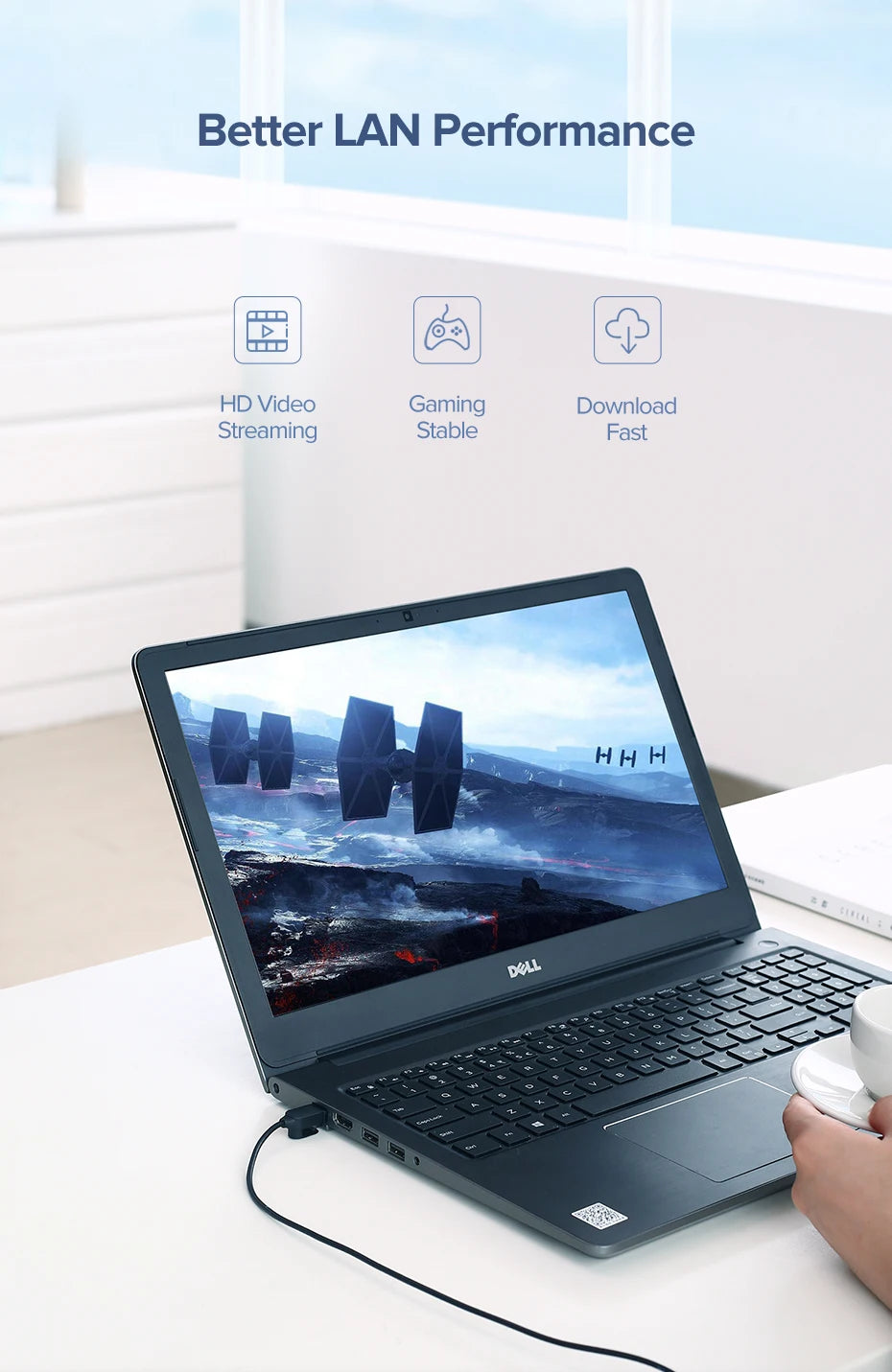 UGREEN Cat6 Ethernet Cable up to 10Gbps - Tech Syndicate 