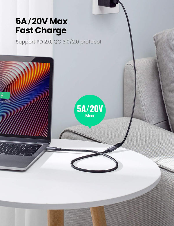 Ugreen USB-C 100W Thunderbolt 3.2 Gen 2 Extension Cable - Tech Syndicate 