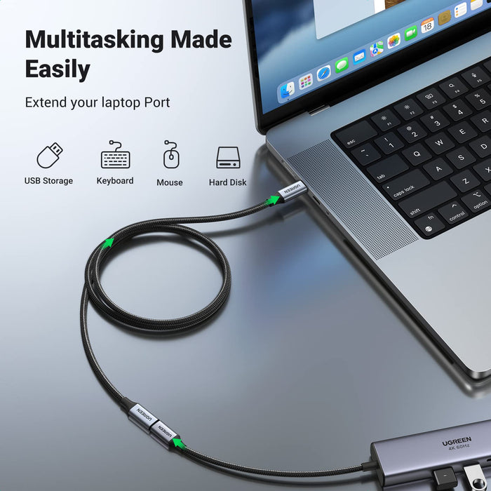 Ugreen USB-C 100W Thunderbolt 3.2 Gen 2 Extension Cable - Tech Syndicate 