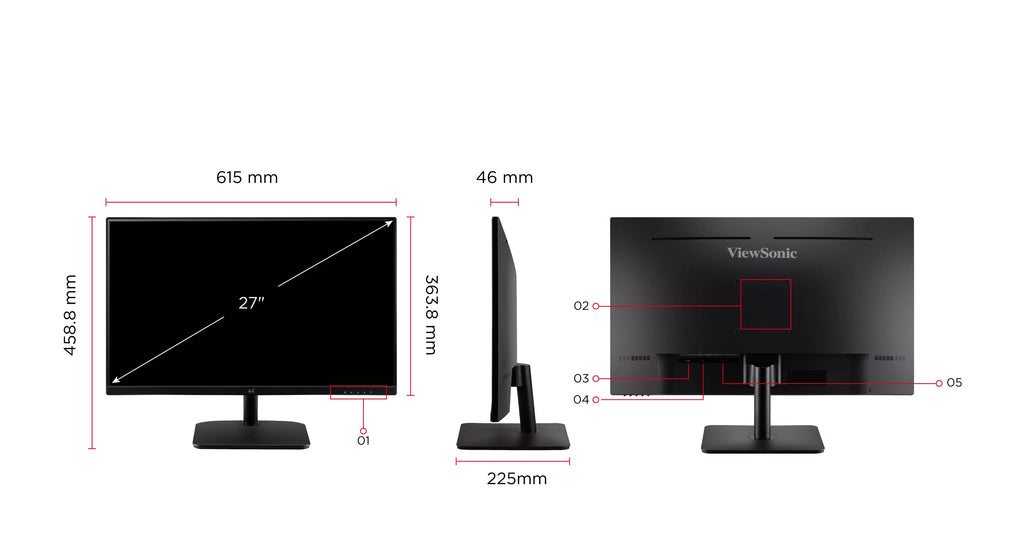 ViewSonic VA2732-H-2 27" Full HD 100Hz IPS Monitor