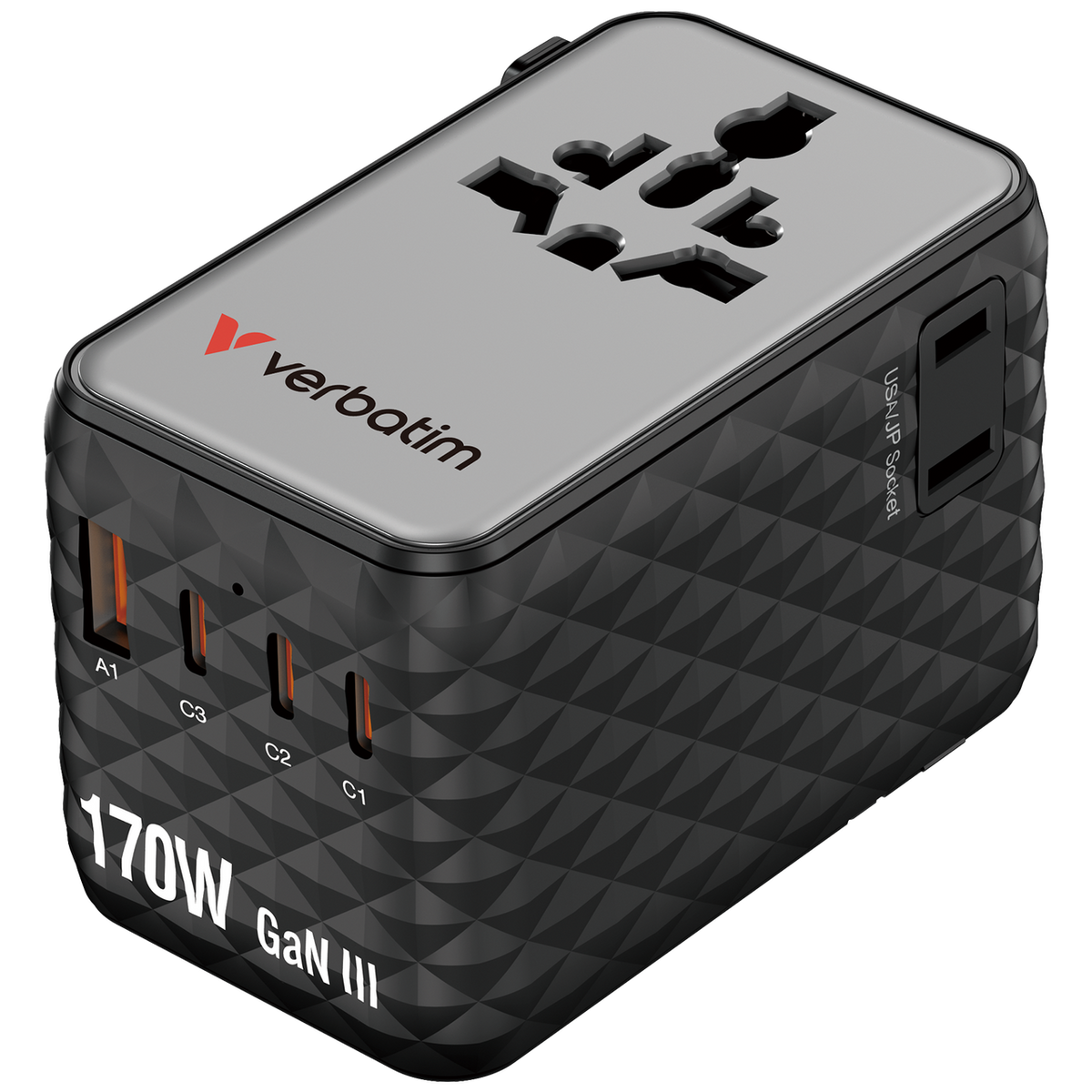 Verbatim Charge n Travel 170W GaN III Universal Travel Adapter - Tech Syndicate
