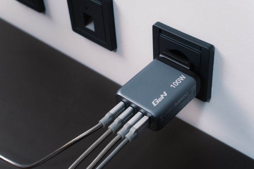 Verbatim GNC-100 100W 4-Port GaN Wall Charger USB-C PD - Tech Syndicate