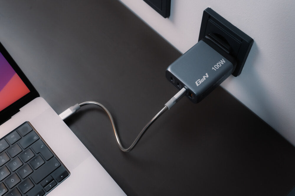 Verbatim GNC-100 100W 4-Port GaN Wall Charger USB-C PD - Tech Syndicate