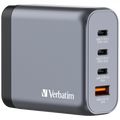 Verbatim GNC-140 140W 4-Port GaN Wall Charger EU/UK/US - Tech Syndicate
