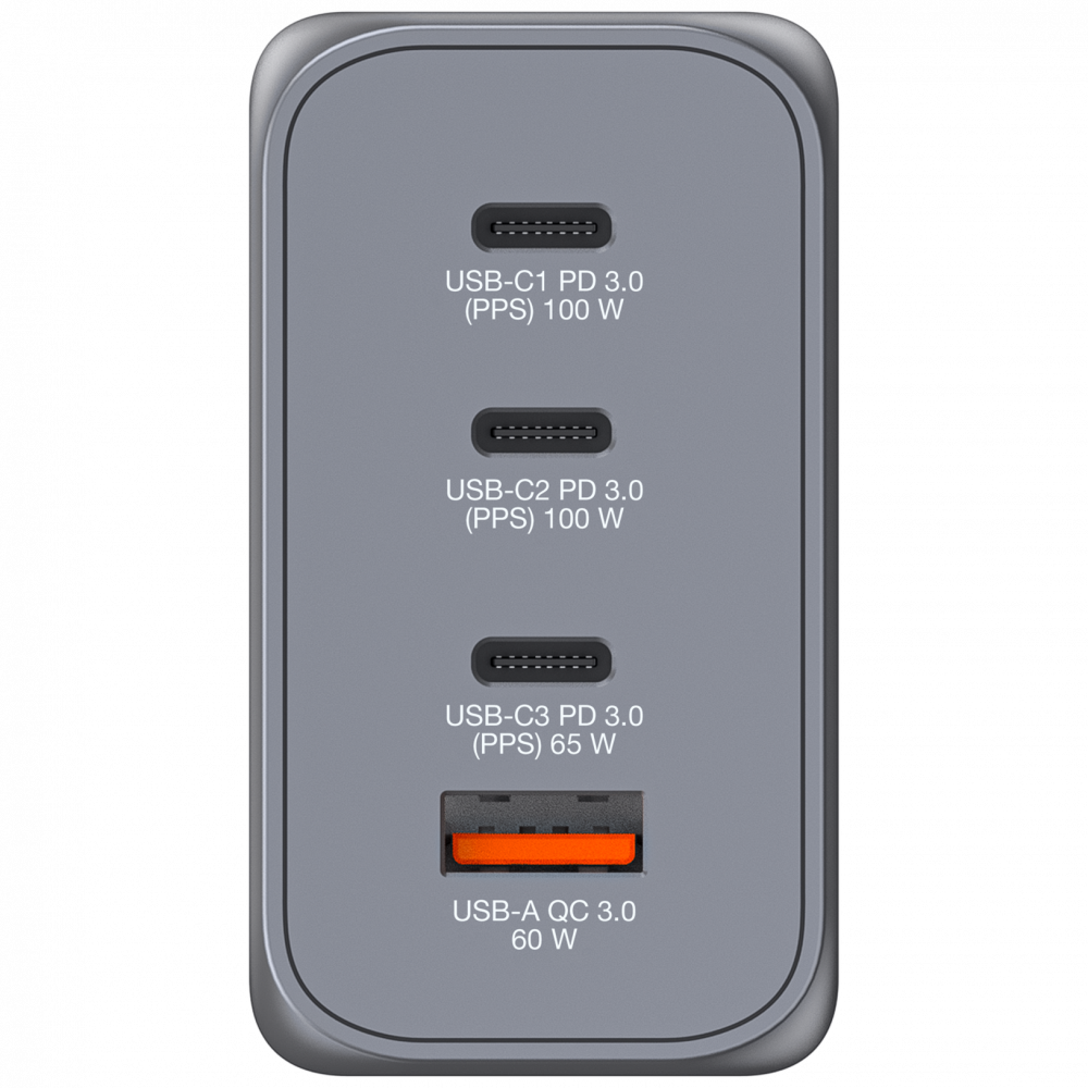 Verbatim GNC-200 200W GaN Wall Charger 4-Port EU/UK/US - Tech Syndicate