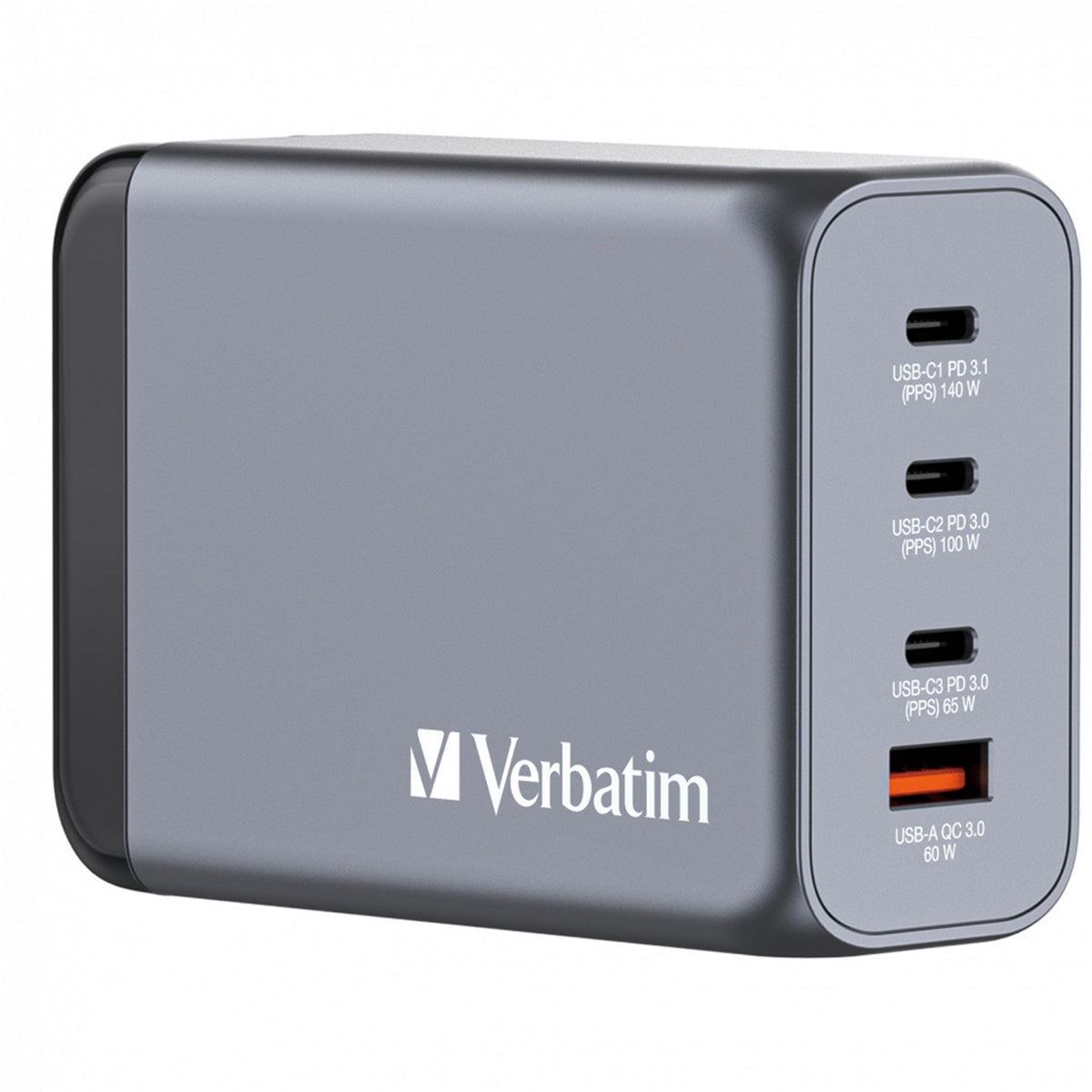 Verbatim GNC-240 240W 4-Port GaN Wall Charger - Tech Syndicate