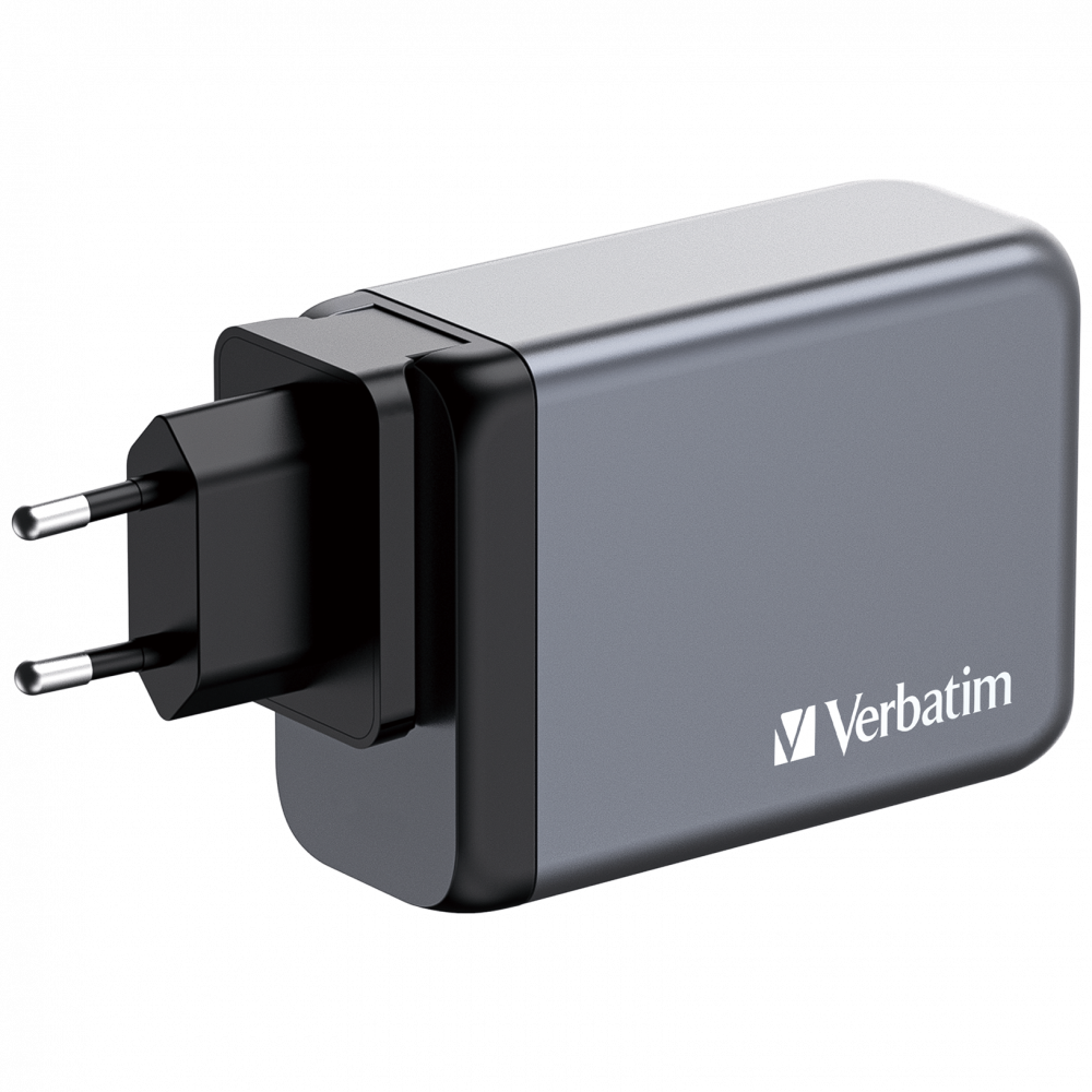 Verbatim GNC-240 240W 4-Port GaN Wall Charger - Tech Syndicate
