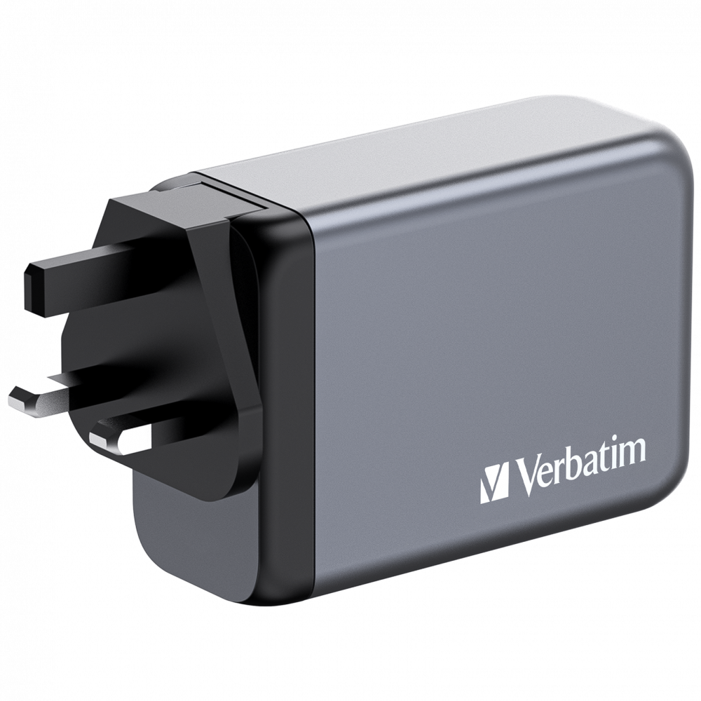 Verbatim GNC-240 240W 4-Port GaN Wall Charger - Tech Syndicate