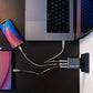 Verbatim GNC-65 65W GaN Wall Charger - 2x USB-C PD, USB-A QC3 - Tech Syndicate