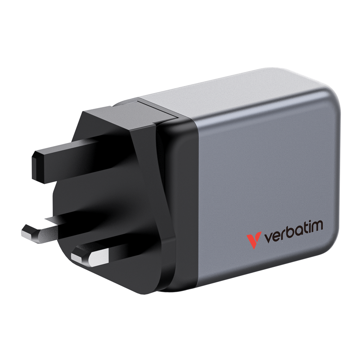 Verbatim GNC-65 65W GaN Wall Charger - 2x USB-C PD, USB-A QC3 - Tech Syndicate