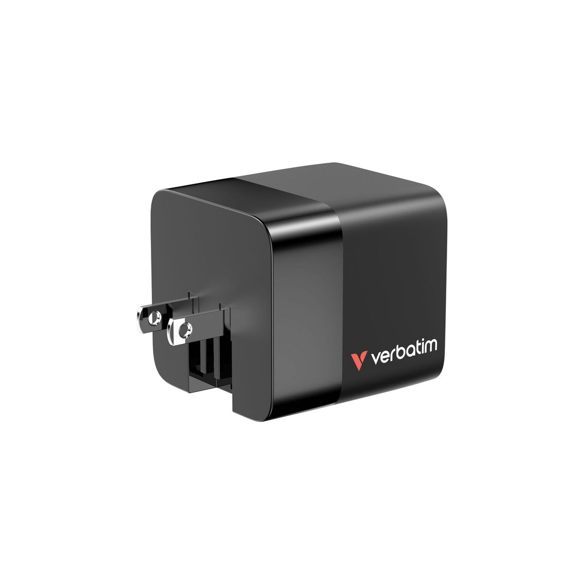 Verbatim GaN Wall Charger 65W 2-Port Retractable Cable - Tech Syndicate