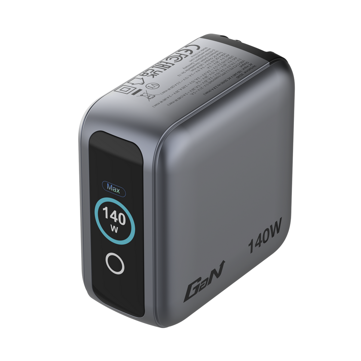 Verbatim Mini GaN Charger 140W Display 4-Port + USB-C Cable - Tech Syndicate