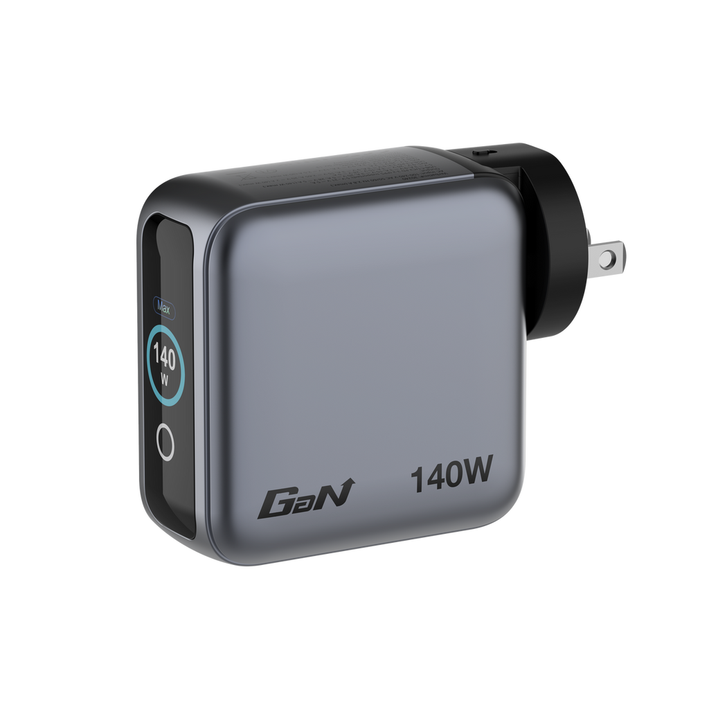 Verbatim Mini GaN Charger 140W Display 4-Port + USB-C Cable - Tech Syndicate