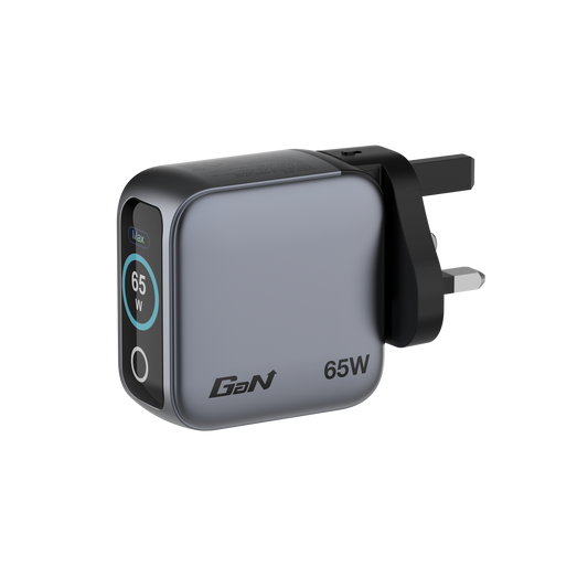 Verbatim Mini GaN Charger 65W 3-Port with Display - Tech Syndicate