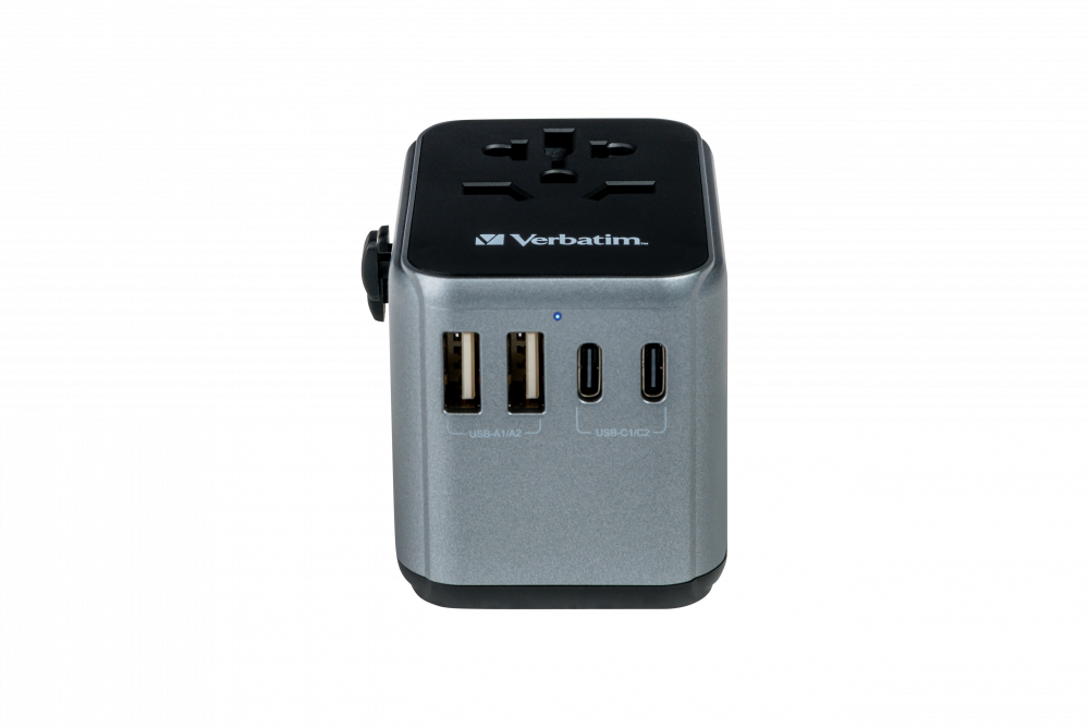 Verbatim UTA-03 Universal Travel Adapter 30W USB-C PD QC 3.0 - Tech Syndicate