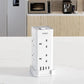 VonHaus Tower Extension Lead 8-Socket USB Surge Protection 2M - Black or White - Tech Syndicate