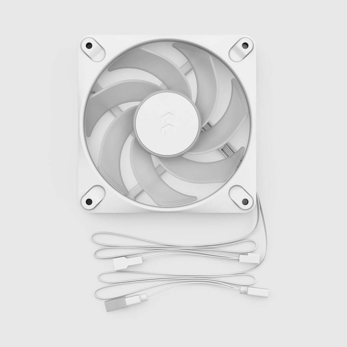 Fractal Design Dynamic 3 12 Reverse 120mm Fan - White