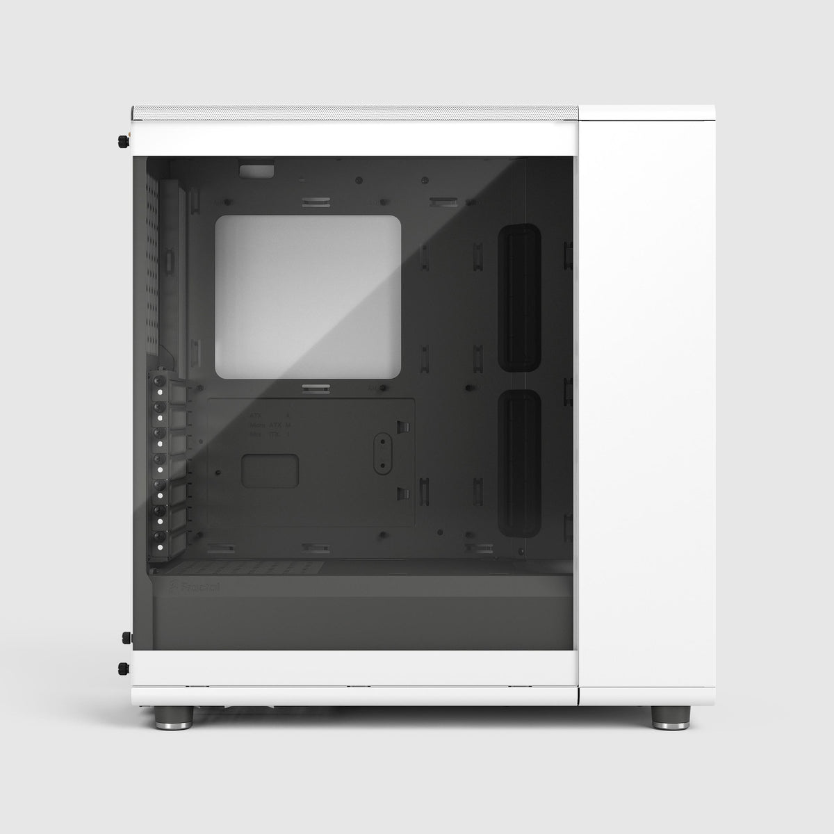 Fractal Design North Chalk White TG Clear ATX Mid Tower Case