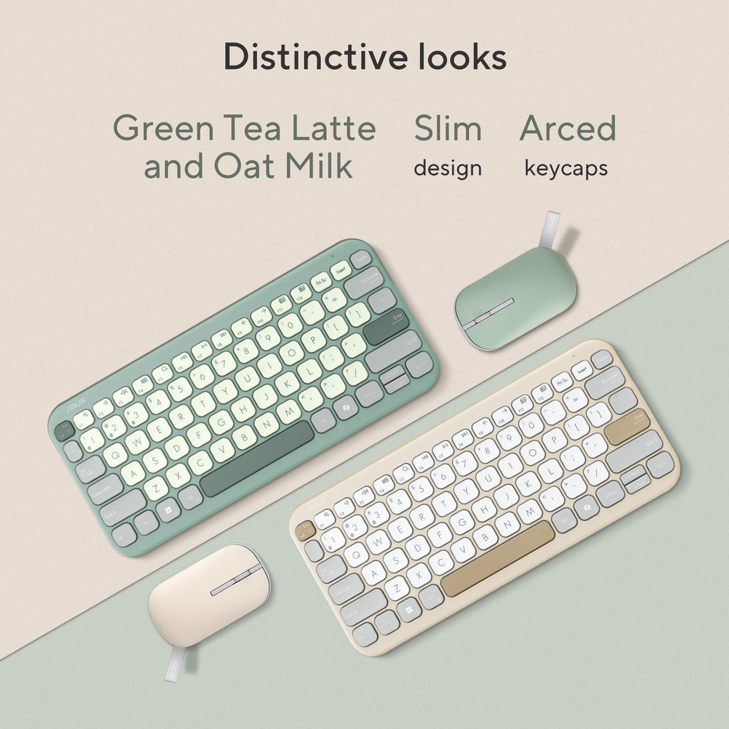 ASUS Marshmallow Keyboard KW100 colour options