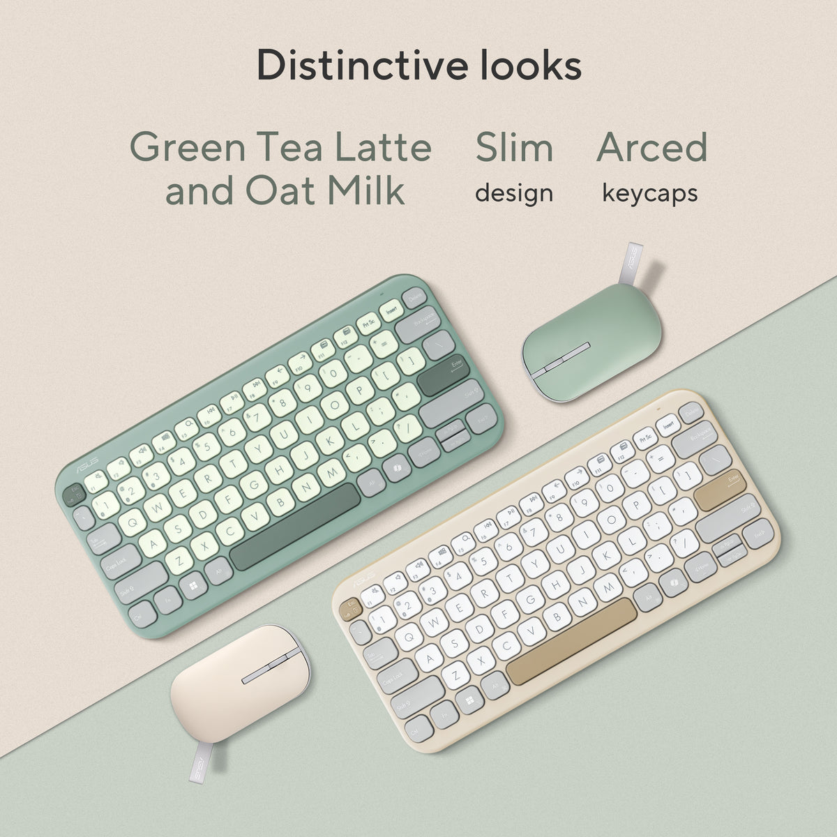 ASUS Marshmallow Keyboard KW100 colour options