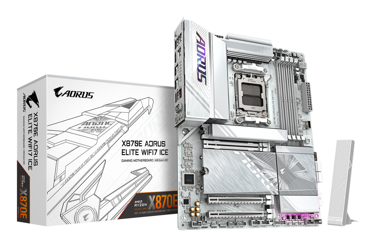 Gigabyte X870E AORUS Elite WiFi7 ICE AM5 ATX Motherboard