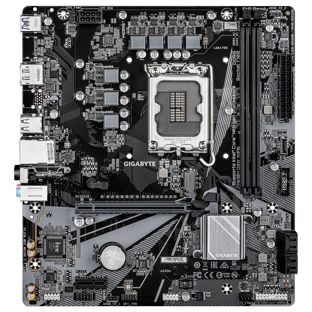 Gigabyte H610M D3W WIFI6 Rev 1.1 - DDR5, Wi-Fi 6, LGA1700