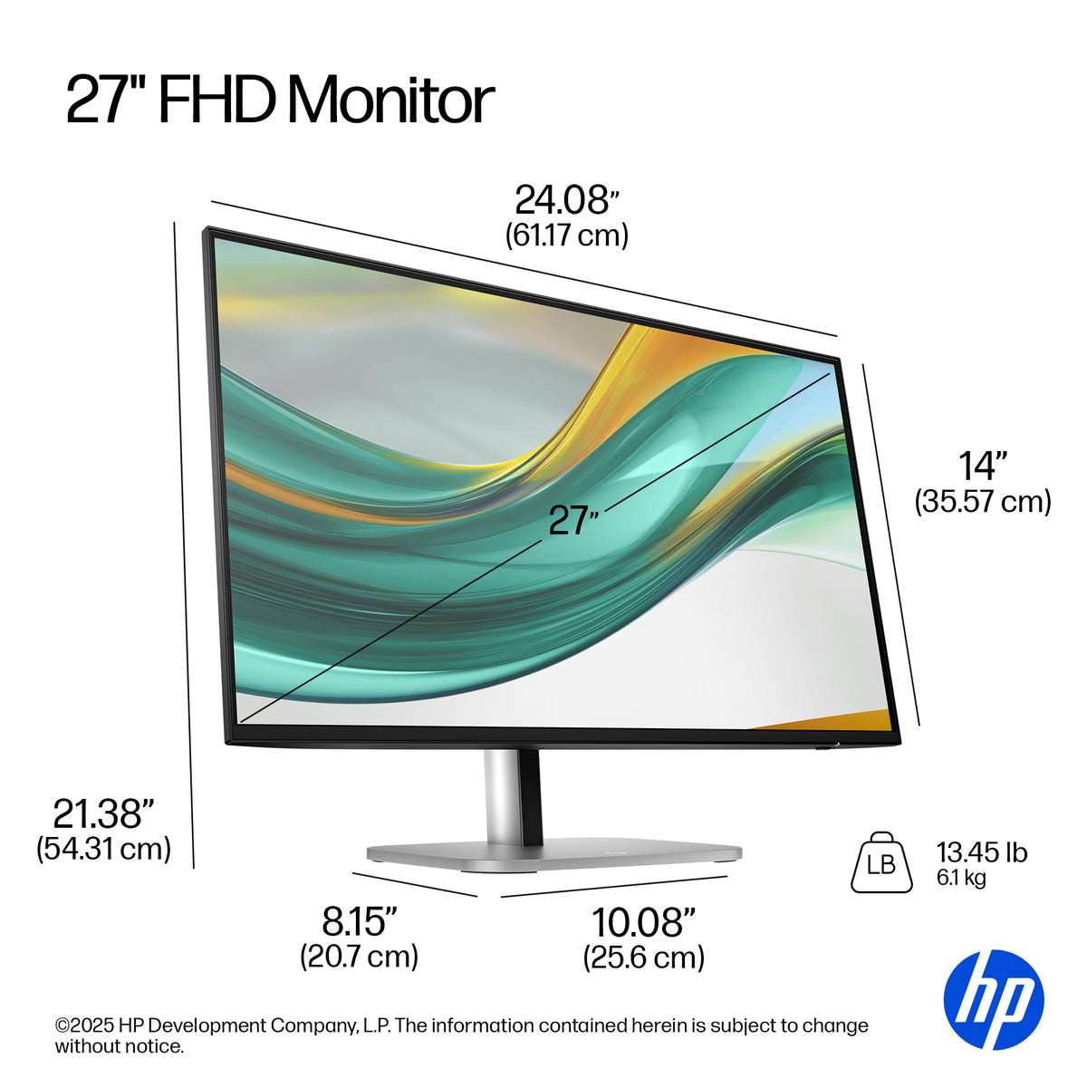 HP 527pf Series 5 Pro 27" FHD IPS Monitor 120Hz
