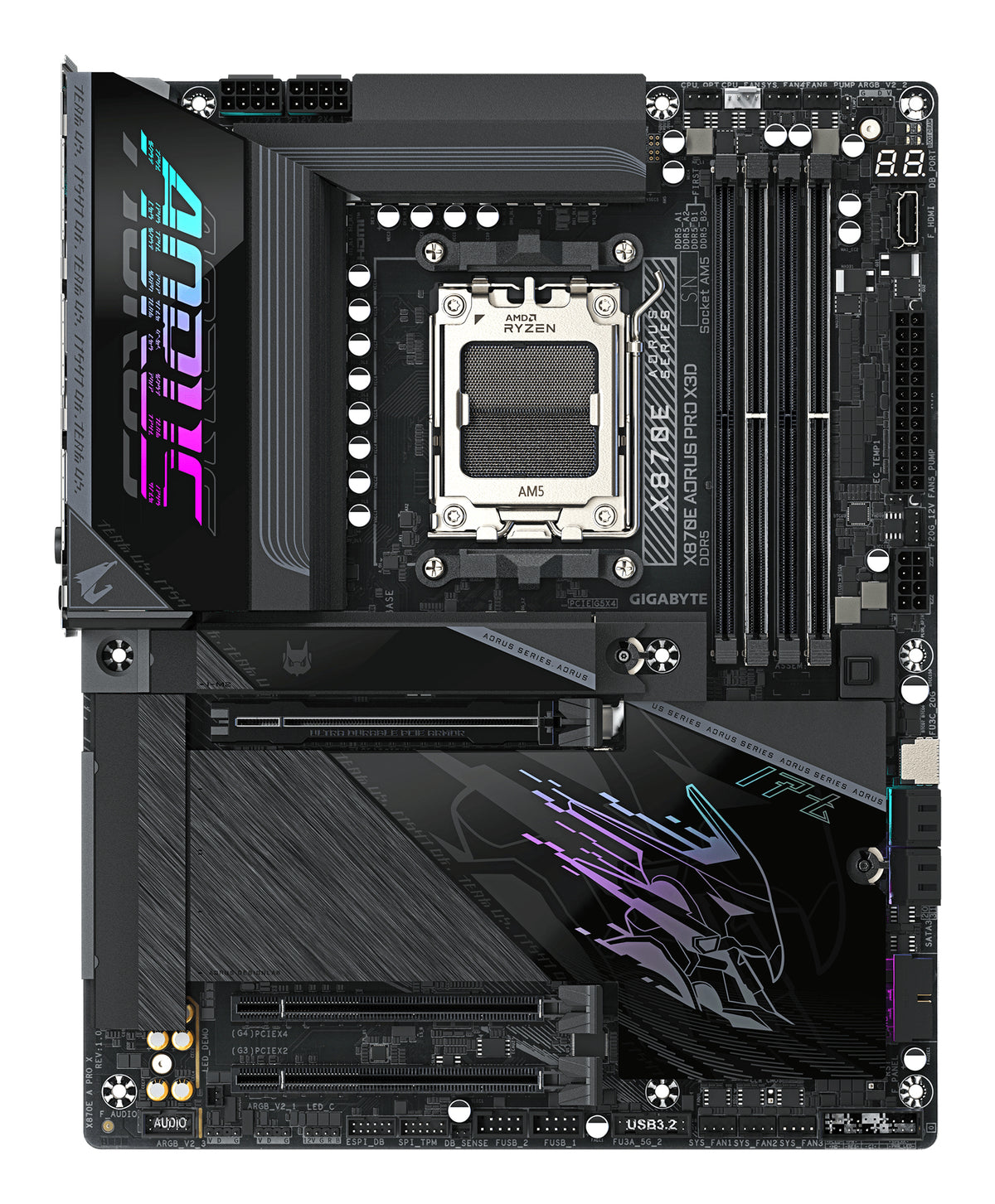 Gigabyte X870E AORUS PRO X3D AM5 DDR5 Wi-Fi 7 ATX Motherboard
