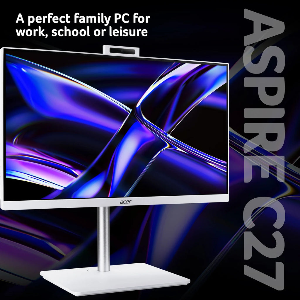 Acer Aspire C27-A - Intel Core 5 16GB 1TB SSD 27" Full HD Windows 11 Home White All-in-One Desktop