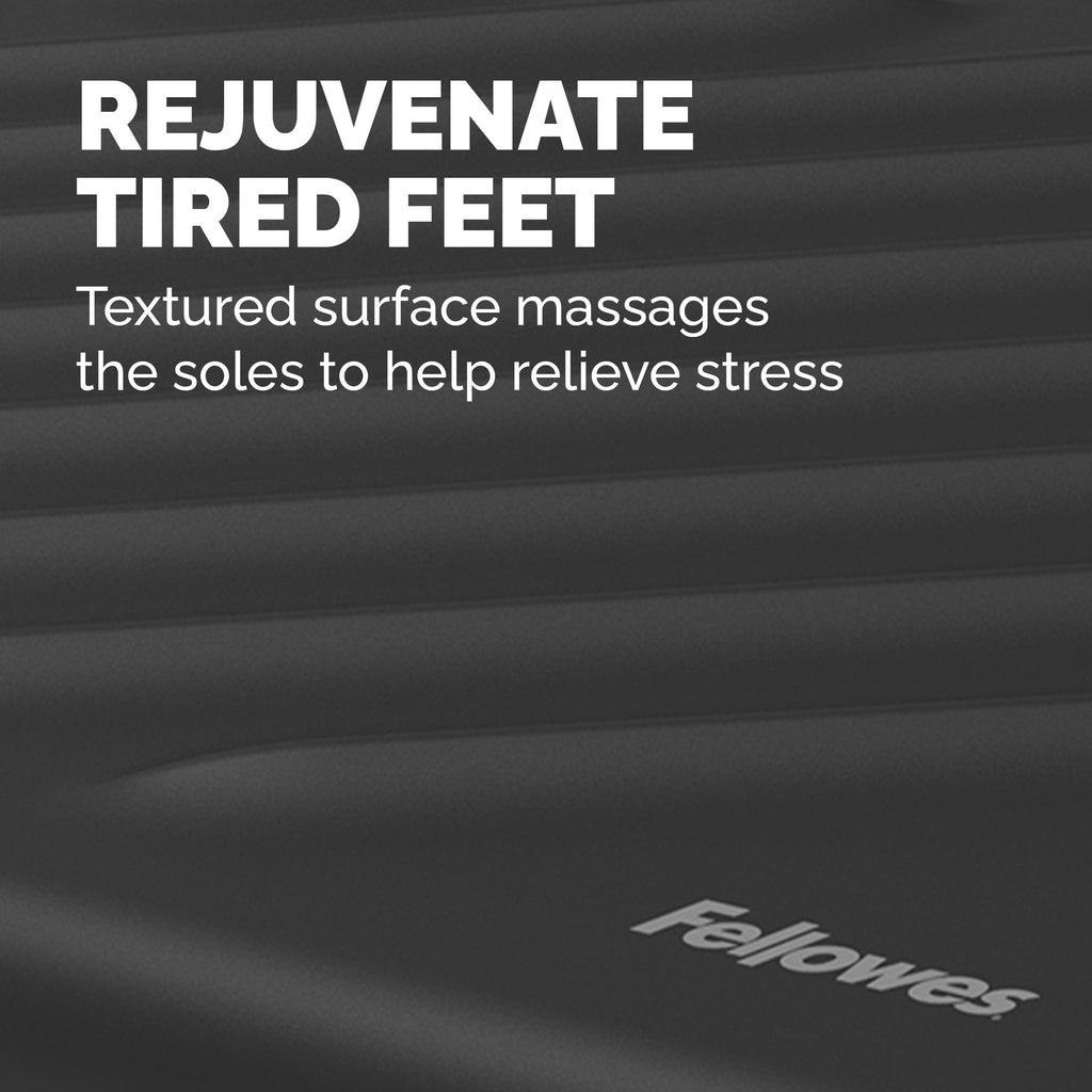 Fellowes Breyta Foot Rest Black - 3 Height Settings, Rocking