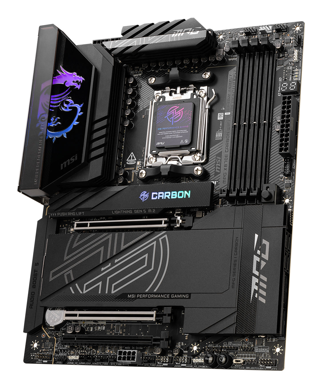 MSI MPG X870E CARBON WIFI AM5 ATX Gaming Motherboard