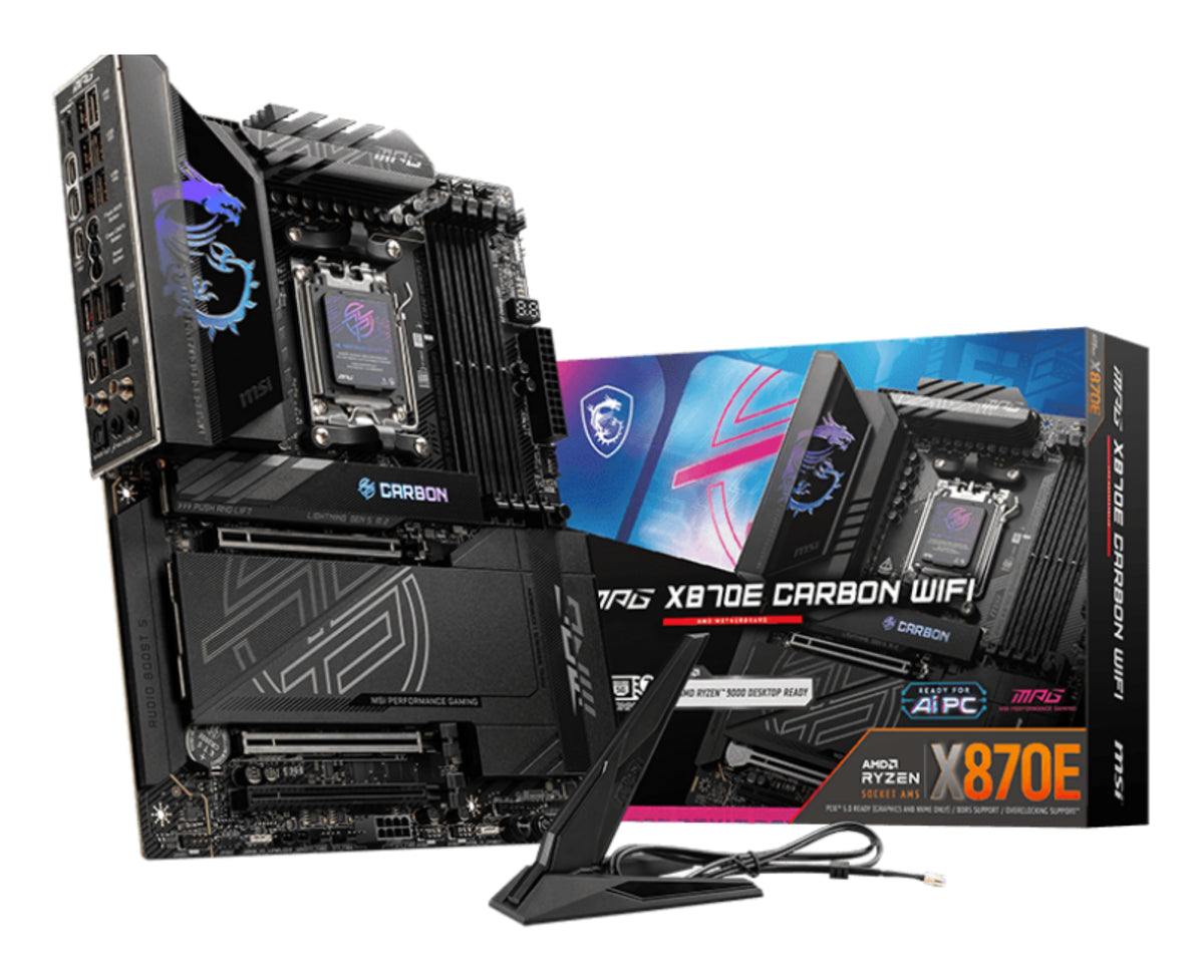 MSI MPG X870E CARBON WIFI AM5 ATX Gaming Motherboard