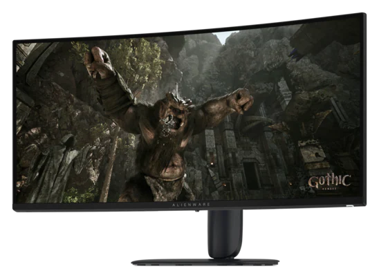 View left-facing Alienware AW3426DWM Monitor
