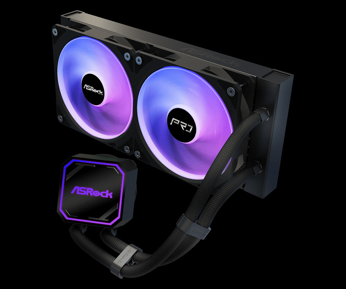 ASRock Pro 240 ARGB 240mm AIO Liquid CPU Cooler